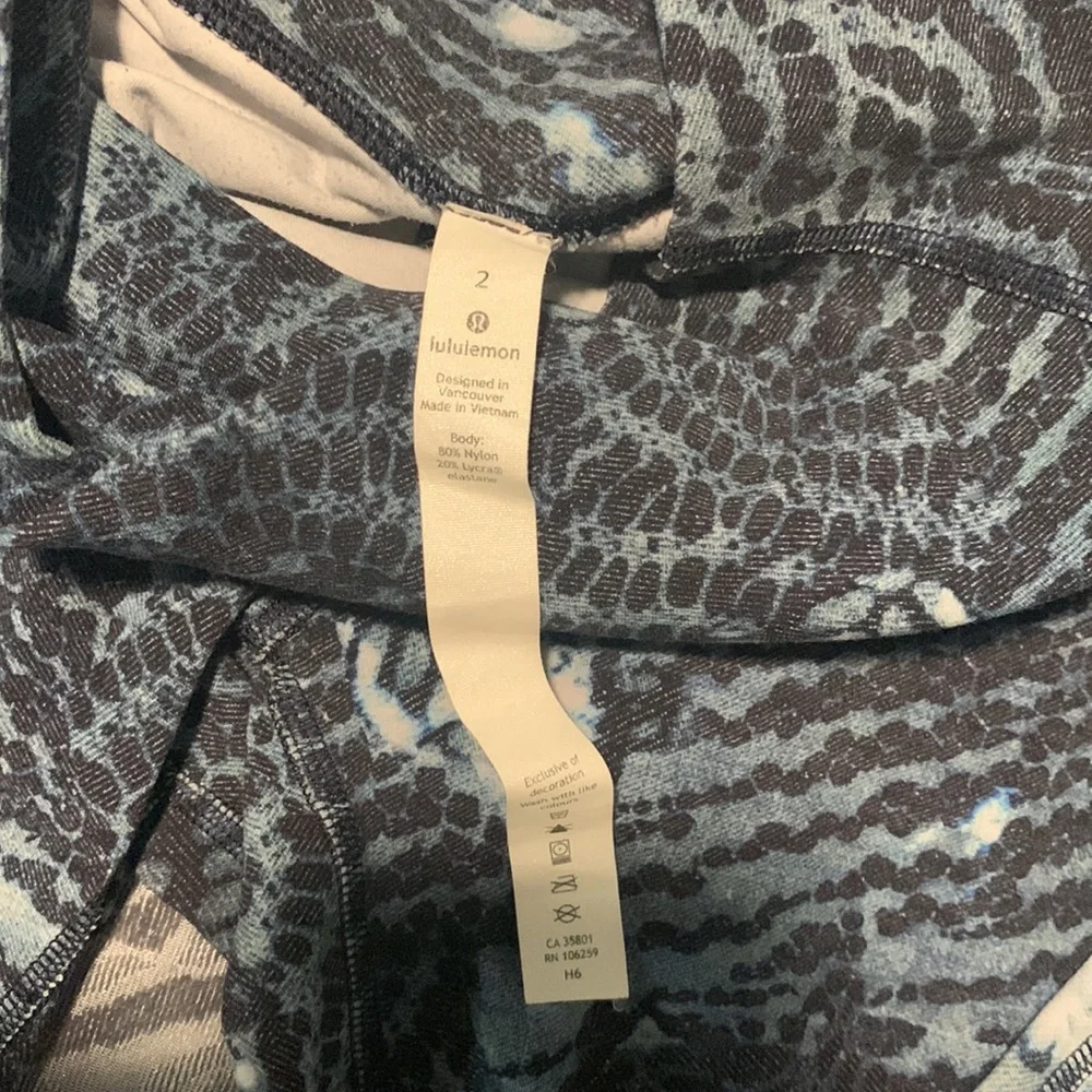 Lululemon Matching Set Indigo Lace Starlight Nulu - Picture 15 of 16